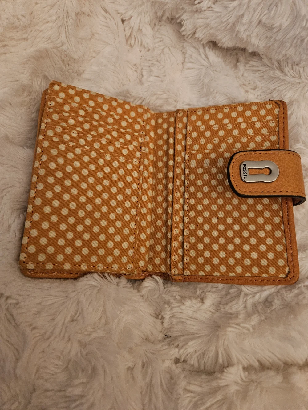 Fossil☆Vintage Floral Leather Wallet